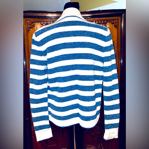 NWT!! Balmain Metal accent threaded Knits heavy weight blazer/jacket:cardigan. - Picture 3 of 6